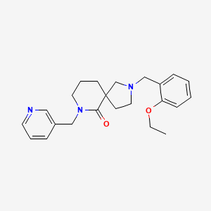 molecular formula C23H29N3O2 B3818751 2-(2-ethoxybenzyl)-7-(3-pyridinylmethyl)-2,7-diazaspiro[4.5]decan-6-one 
