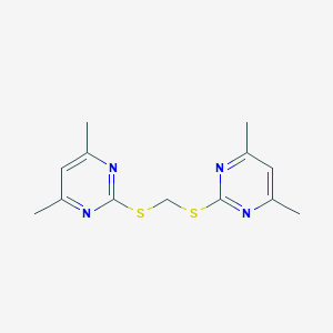 2-({[(4,6-Dimethylpyrimidin-2-yl)sulfanyl]methyl}sulfanyl)-4,6-dimethylpyrimidine