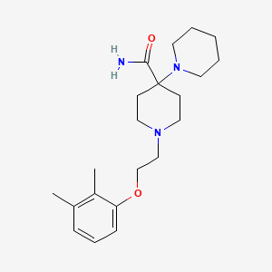 molecular formula C21H33N3O2 B3818852 1'-[2-(2,3-dimethylphenoxy)ethyl]-1,4'-bipiperidine-4'-carboxamide 