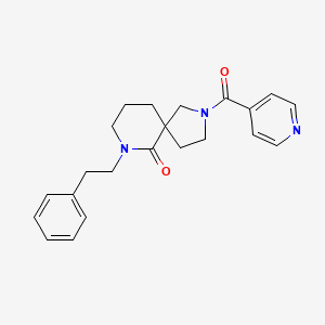 molecular formula C22H25N3O2 B3818859 2-isonicotinoyl-7-(2-phenylethyl)-2,7-diazaspiro[4.5]decan-6-one 