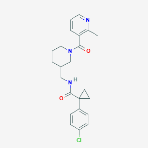 1-(4-chlorophenyl)-N-({1-[(2-methyl-3-pyridinyl)carbonyl]-3-piperidinyl}methyl)cyclopropanecarboxamide