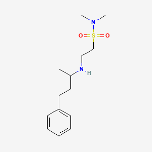 N,N-dimethyl-2-[(1-methyl-3-phenylpropyl)amino]ethanesulfonamide