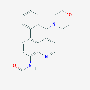 N-{5-[2-(morpholin-4-ylmethyl)phenyl]quinolin-8-yl}acetamide