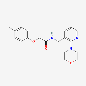 molecular formula C19H23N3O3 B3818999 2-(4-methylphenoxy)-N-{[2-(4-morpholinyl)-3-pyridinyl]methyl}acetamide 