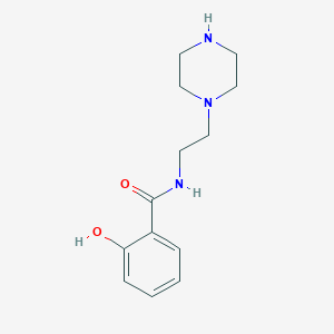 molecular formula C13H19N3O2 B381901 2-hydroxy-N-(2-piperazin-1-ylethyl)benzamide 