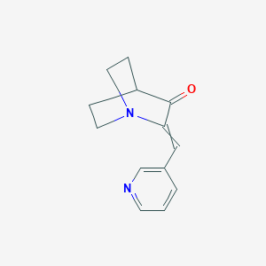molecular formula C13H14N2O B381904 2-(Pyridin-3-ylmethylidene)-1-azabicyclo[2.2.2]octan-3-one CAS No. 273748-55-3