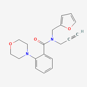 N-(2-furylmethyl)-2-morpholin-4-yl-N-prop-2-yn-1-ylbenzamide