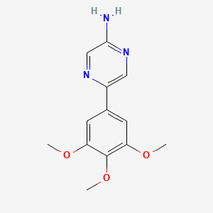 molecular formula C13H15N3O3 B3819055 5-(3,4,5-trimethoxyphenyl)pyrazin-2-amine 
