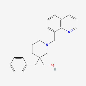 molecular formula C23H26N2O B3819067 [3-benzyl-1-(8-quinolinylmethyl)-3-piperidinyl]methanol 
