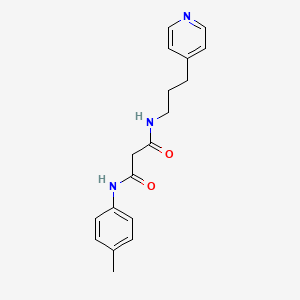 molecular formula C18H21N3O2 B3819070 N-(4-methylphenyl)-N'-(3-pyridin-4-ylpropyl)malonamide 