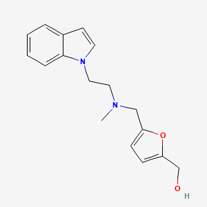 molecular formula C17H20N2O2 B3819074 (5-{[[2-(1H-indol-1-yl)ethyl](methyl)amino]methyl}-2-furyl)methanol 