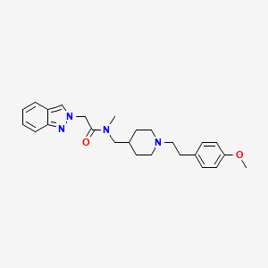 molecular formula C25H32N4O2 B3819116 2-(2H-indazol-2-yl)-N-({1-[2-(4-methoxyphenyl)ethyl]-4-piperidinyl}methyl)-N-methylacetamide 