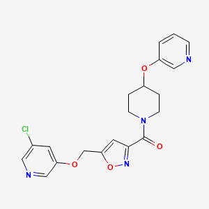 3-chloro-5-[(3-{[4-(3-pyridinyloxy)-1-piperidinyl]carbonyl}-5-isoxazolyl)methoxy]pyridine