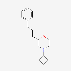 molecular formula C17H25NO B3819219 4-cyclobutyl-2-(3-phenylpropyl)morpholine 
