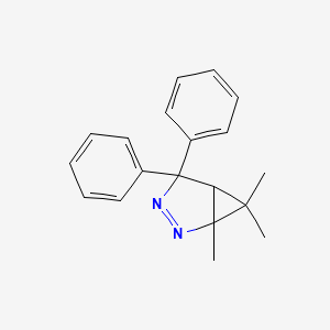 molecular formula C19H20N2 B3819337 1,6,6-trimethyl-4,4-diphenyl-2,3-diazabicyclo[3.1.0]hex-2-ene 