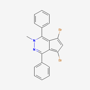 molecular formula C20H14Br2N2 B3819377 5,7-dibromo-2-methyl-1,4-diphenyl-2H-cyclopenta[d]pyridazine 