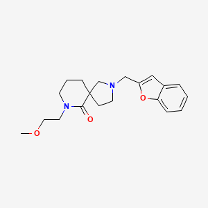 molecular formula C20H26N2O3 B3819389 2-(1-benzofuran-2-ylmethyl)-7-(2-methoxyethyl)-2,7-diazaspiro[4.5]decan-6-one 