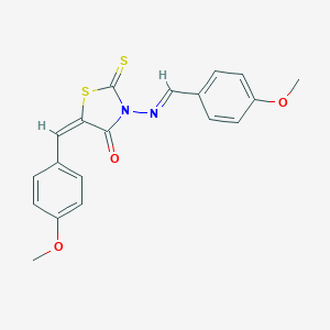 Rhodanine, 5-(p-methoxybenzylidene)-3-(p-methoxybenzylideneamino)-