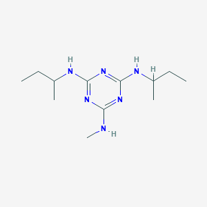 molecular formula C12H24N6 B3819438 N~2~,N~4~-di-sec-butyl-N~6~-methyl-1,3,5-triazine-2,4,6-triamine 