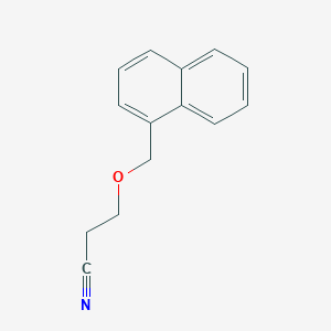 molecular formula C14H13NO B3819474 3-(1-naphthylmethoxy)propanenitrile 