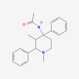 molecular formula C21H26N2O B3819484 N-(1,3-dimethyl-2,4-diphenyl-4-piperidinyl)acetamide 
