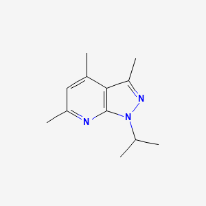 molecular formula C12H17N3 B3819490 1-isopropyl-3,4,6-trimethyl-1H-pyrazolo[3,4-b]pyridine 