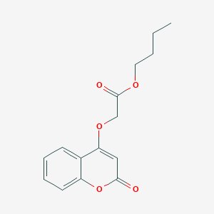 molecular formula C15H16O5 B3819520 butyl [(2-oxo-2H-chromen-4-yl)oxy]acetate 