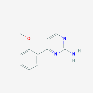 molecular formula C13H15N3O B3819545 4-(2-ethoxyphenyl)-6-methylpyrimidin-2-amine 