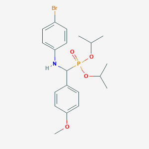 molecular formula C20H27BrNO4P B3819564 diisopropyl [[(4-bromophenyl)amino](4-methoxyphenyl)methyl]phosphonate 