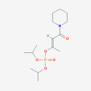 molecular formula C15H28NO5P B3819569 diisopropyl 1-methyl-3-oxo-3-(1-piperidinyl)-1-propen-1-yl phosphate 