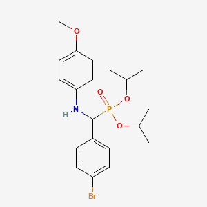 molecular formula C20H27BrNO4P B3819578 diisopropyl {(4-bromophenyl)[(4-methoxyphenyl)amino]methyl}phosphonate 