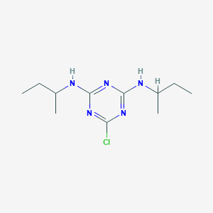 molecular formula C11H20ClN5 B3819584 N,N'-di-sec-butyl-6-chloro-1,3,5-triazine-2,4-diamine CAS No. 37388-19-5
