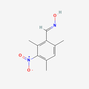 molecular formula C10H12N2O3 B3819633 2,4,6-trimethyl-3-nitrobenzaldehyde oxime 