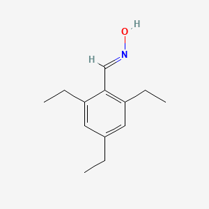 molecular formula C13H19NO B3819636 2,4,6-triethylbenzaldehyde oxime 