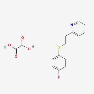 2-{2-[(4-fluorophenyl)thio]ethyl}pyridine oxalate