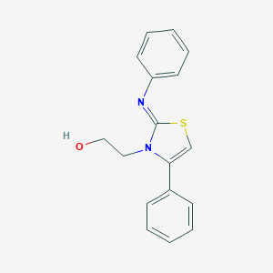 molecular formula C17H16N2OS B381967 2-(4-Phenyl-2-phenylimino-1,3-thiazol-3-yl)ethanol CAS No. 1165454-05-6