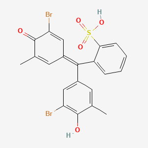 molecular formula C21H16Br2O5S B3819687 2-[(3-bromo-4-hydroxy-5-methylphenyl)(3-bromo-5-methyl-4-oxo-2,5-cyclohexadien-1-ylidene)methyl]benzenesulfonic acid 
