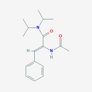 molecular formula C17H24N2O2 B3819719 2-(acetylamino)-N,N-diisopropyl-3-phenylacrylamide 