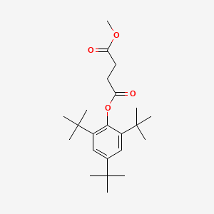 molecular formula C23H36O4 B3819721 methyl 2,4,6-tri-tert-butylphenyl succinate 
