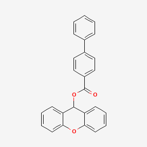 molecular formula C26H18O3 B3819728 9H-xanthen-9-yl 4-biphenylcarboxylate 