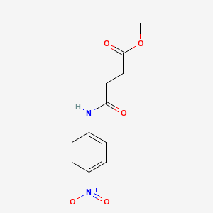 molecular formula C11H12N2O5 B3819753 methyl 4-[(4-nitrophenyl)amino]-4-oxobutanoate 