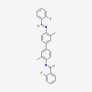 (2-fluorobenzylidene){4'-[(2-fluorobenzylidene)amino]-3,3'-dimethyl-4-biphenylyl}amine