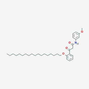 molecular formula C34H51NO4 B381979 N-(3-methoxyphenyl)-3-[2-(octadecyloxy)phenyl]-3-oxopropanamide 