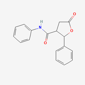 5-oxo-N,2-diphenyltetrahydro-3-furancarboxamide