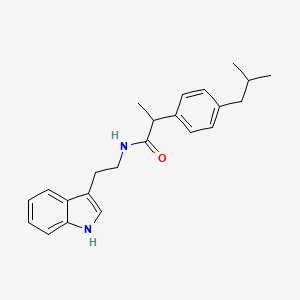 molecular formula C23H28N2O B3819840 N-[2-(1H-indol-3-yl)ethyl]-2-(4-isobutylphenyl)propanamide 