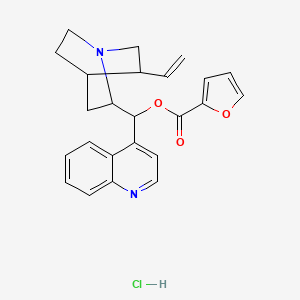 molecular formula C24H25ClN2O3 B3819859 cinchonan-9-yl 2-furoate hydrochloride 