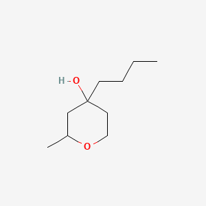 molecular formula C10H20O2 B3819889 4-butyl-2-methyltetrahydro-2H-pyran-4-ol 