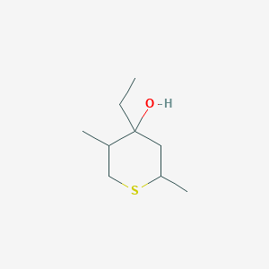 molecular formula C9H18OS B3819903 1,5-anhydro-2,4-dideoxy-3-C-ethyl-1,4-dimethyl-1-thiopentitol 