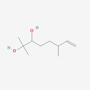 molecular formula C10H20O2 B3819919 2,6-dimethyl-7-octene-2,3-diol CAS No. 57714-93-9