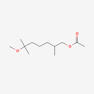 molecular formula C12H24O3 B3819930 6-methoxy-2,6-dimethylheptyl acetate 